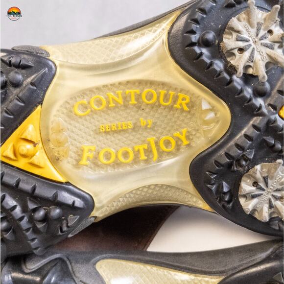 Contour Series By FootJoy Golf Shoes White Brown Lace-Up Low Top Men's Size 10.5 - Picture 14 of 15